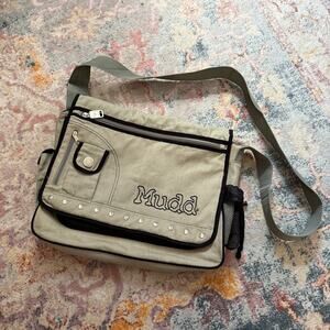 Vintage Y2K Mudd army green messenger bag
